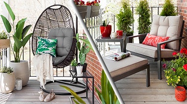 UN BALCON, DEUX AMBIANCES