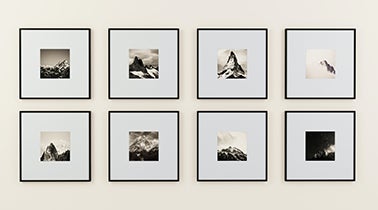 1 gallery wall, 3 ways
