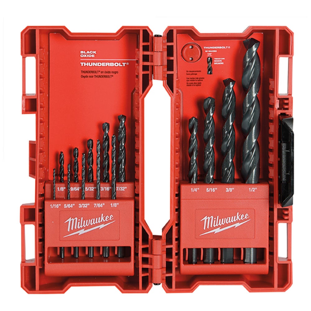 14 Pc. Black Oxide Drill Bit Set Canac
